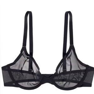 Cuup The Plunge Mesh Bra Sz 38B NWOT